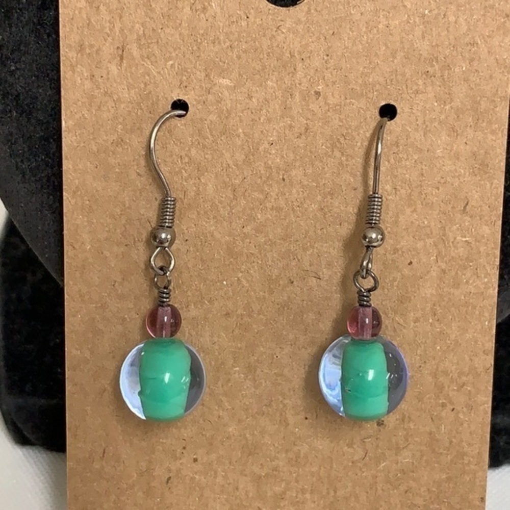 💐5/25 glass bead ball delicate drop dangle